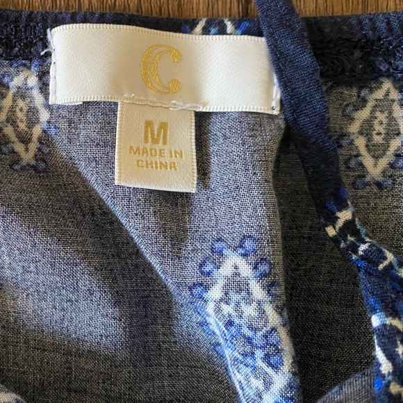 ‘C’ Pattern Blue Rompers - Picture 2 of 3